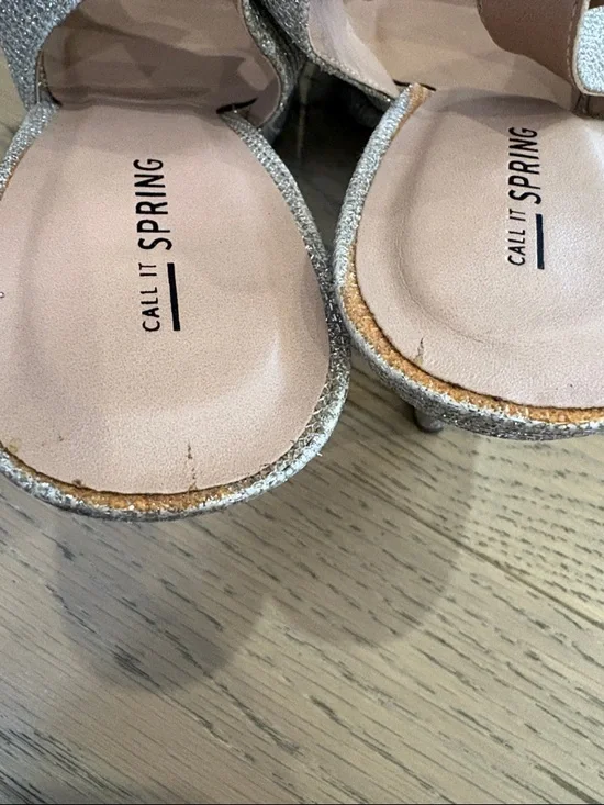 Call it Spring Size 8.5 Open Toe Heels - Picture 3 of 4